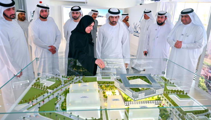 Sheikh Hamdan attends groundbreaking ceremony of the Hamdan Bin Rashid Cancer Hospital, part of @DubaiHealthae the hospital which is set to open in 2026 image courtesy www.hamdan.ae